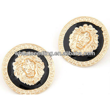 2013 European Gothic Lion Head pendientes Stud gótico Jewelry11041643